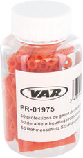 VAR 50 Stk. Rahmenschutz 4 mm Orange - Schutzkappen für Schaltaußenhüllen