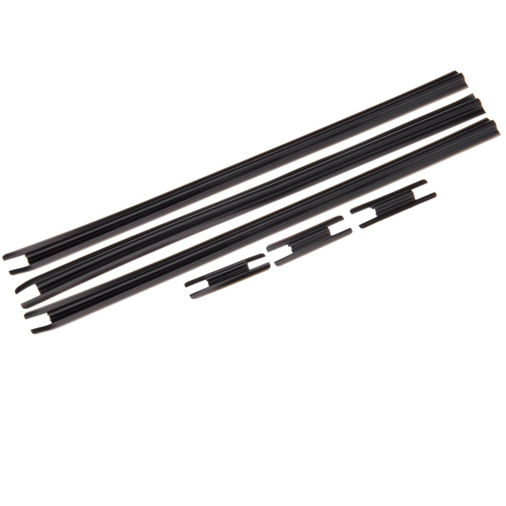 Set schwarzer SHIMANO Di2 Kabelabdeckungen und Kabelgehäuse für Fahrradrahmen.