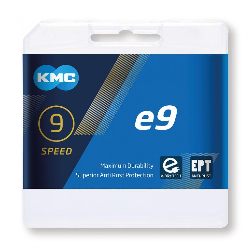 KMC e9 EPT 9s Kette E-Bike 136 Glieder silber - langlebige E-Bike-Schaltung