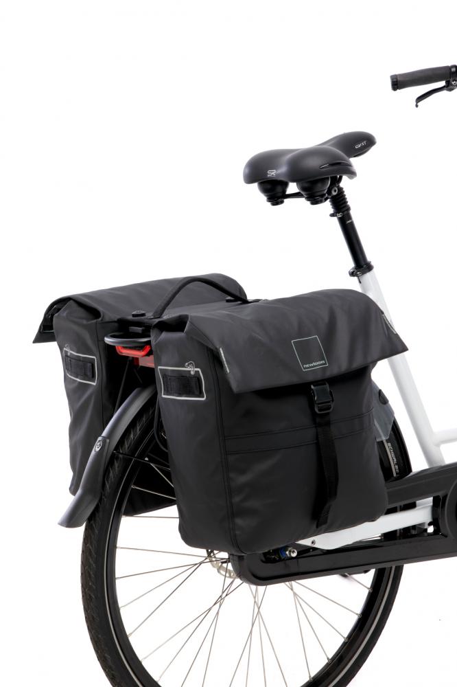 New Looxs Doppelpacktasche Leeds Double MIK 2.0 2×19L Black - geräumige Fahrrad-Gepäckträgertasche