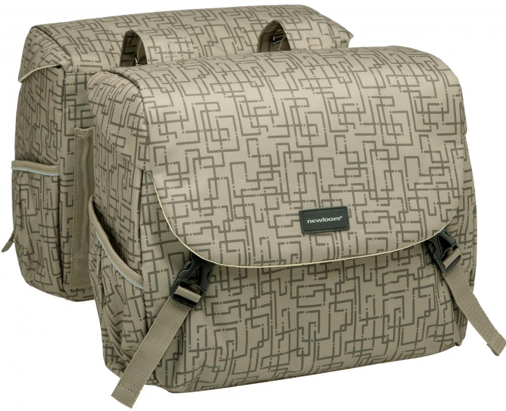 New Looxs Doppelpacktasche Mondi Joy Double Ivy 37 l Grey - geräumige, moderne Ausführung