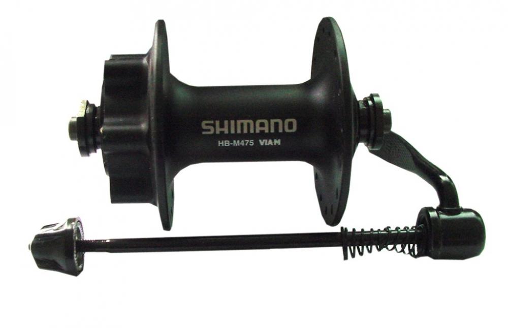 SHIMANO Vorderradnabe HB-M475 6-Loch Schnellspanner Vorderradnabe - für Scheibenbremsen 32 Loch