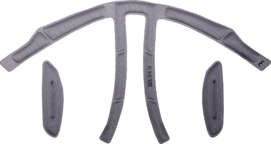 BBB Cycling BBB Polsterungssatz Tithon 10mm grau [10mm] grau - passgenauer Helm-Ersatzkomfort