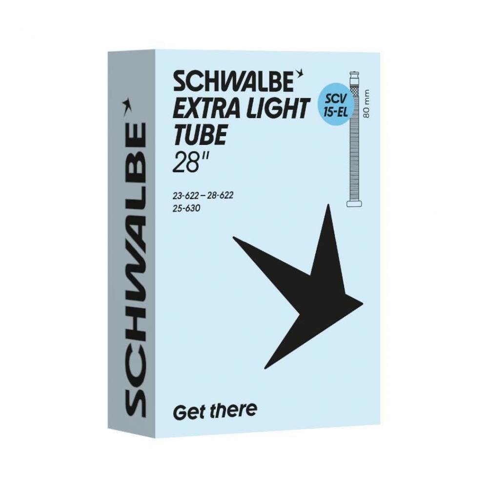 Schwalbe SCV15 Extra Light Fahrradschlauch 28-622/630 80mm - leicht & zuverlässig
