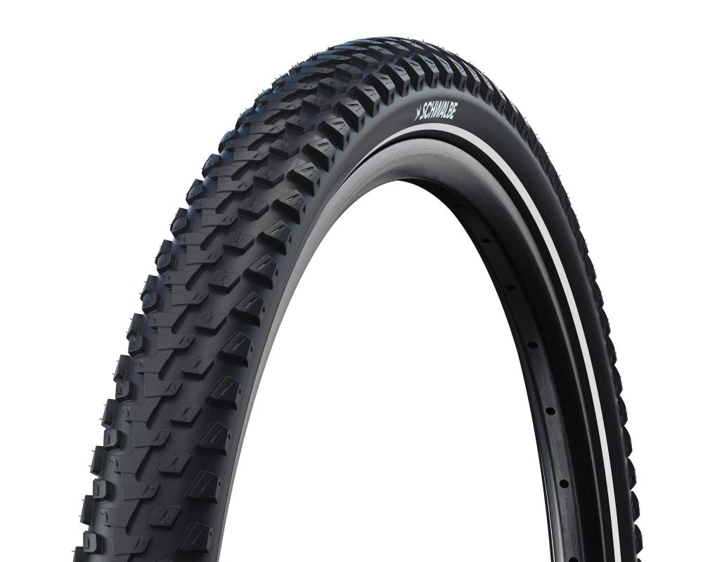 Schwalbe Marathon Plus MTB Drahtreifen 54-584 Schwarz - unplattbarer E-MTB-Reifen - Fahrradreifen