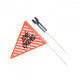 XLC Sicherheitswimpel XLC SF-C01 zweiteilig, schwarz/orange Love-cycling