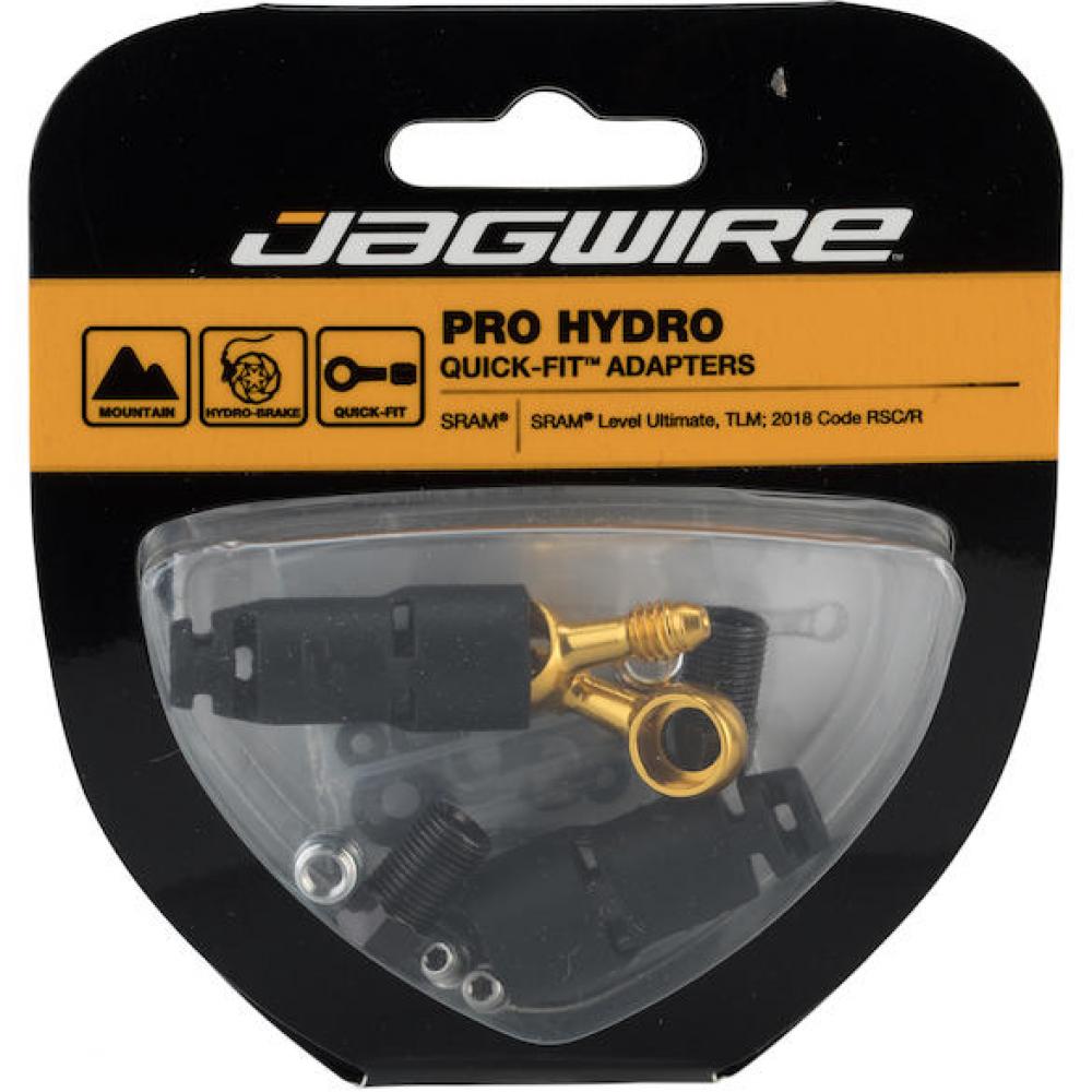 Jagwire Pro Quick-Fit Adapterset SRAM/AVID Schwarz/Gold - Langlebige Bremsleistung