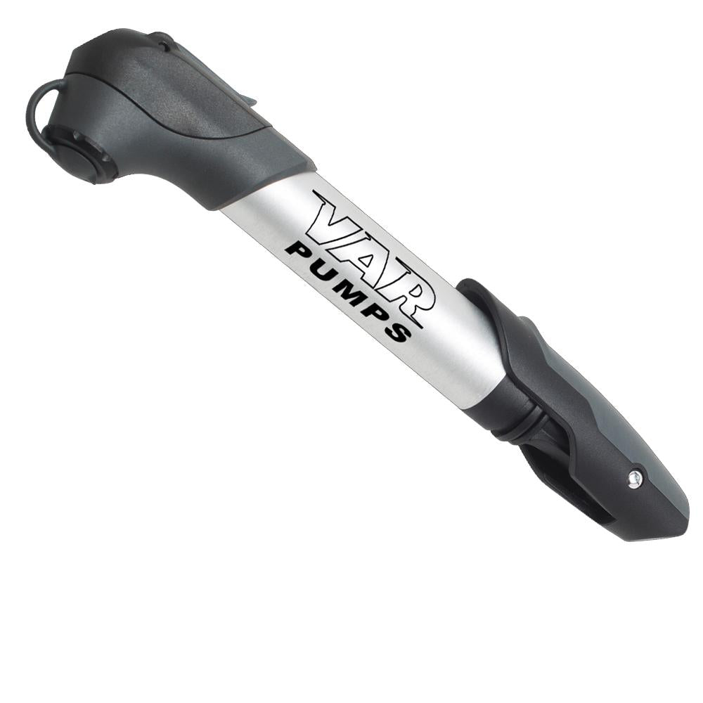 VAR RP-25200-C Teleskop Alu Minipumpe - 140 g, 80 PSI, silbergrau