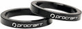 Procraft Ahead Spacer Alu 1 1/8 10 mm 1 1/8 Zoll schwarz - präzise Lenkerhöhen-Anpassung