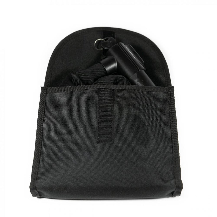 Haberland Tasche für Schlosskette - 450090 schwarz - kompakte Rahmentasche für Kettenschlösser