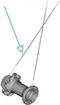 SHIMANO Speiche WH-R9270 VR links - für Rennrad-Vorderrad, Disc, 28 Zoll