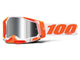 100% Racecraft 2 Goggle - Mirror unis Orange/Silver Flash - maximales Sichtfeld & Komfort