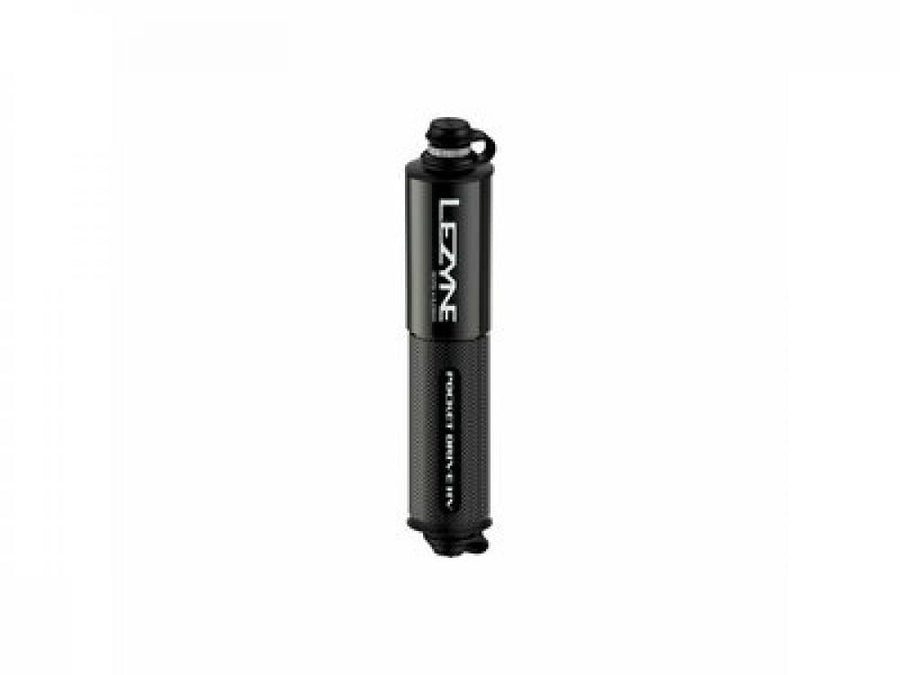 LEZYNE Minipumpe Pocket Drive HV CNC schwarz glänzend