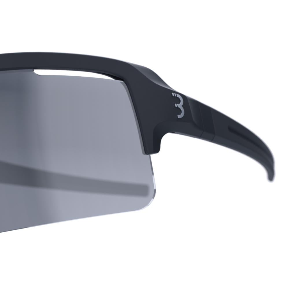 BBB Cycling BBB Sportbrille Fuse PC Einheitsgröße matt schwarz - leichte Sportbrille mit Spiegelgläsern