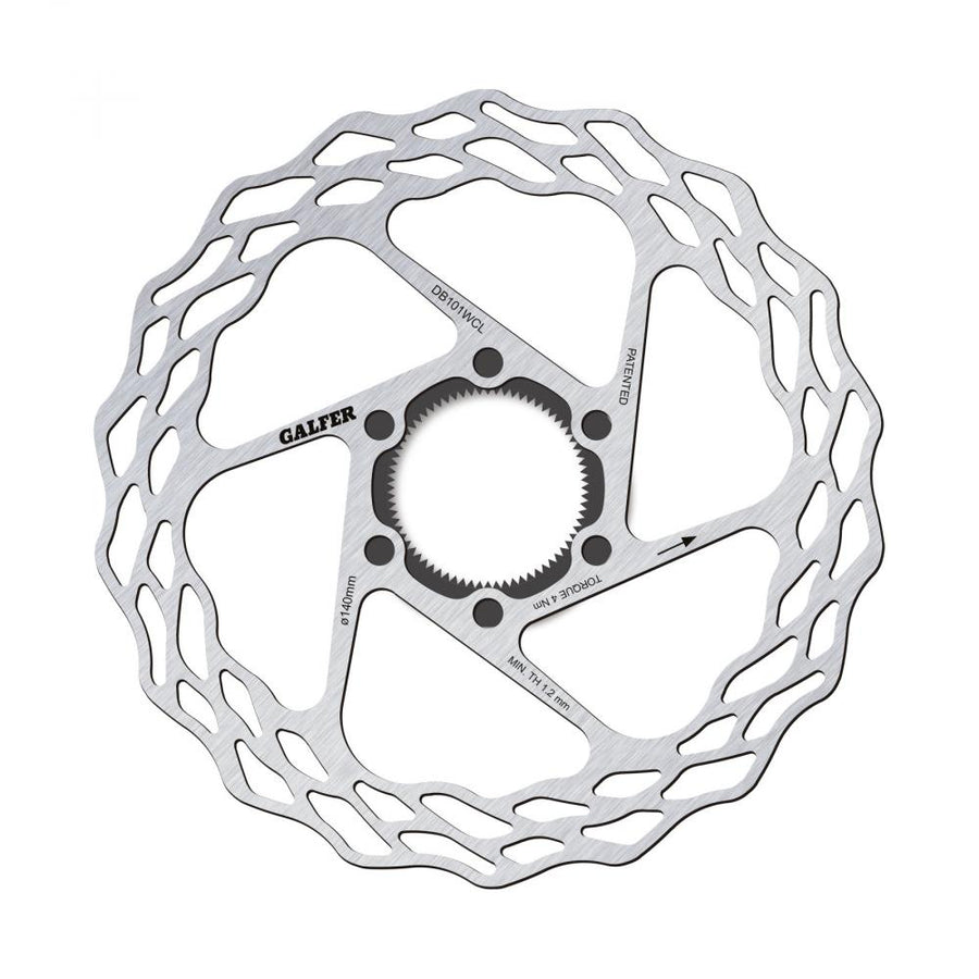 Galfer Road Wave CL Bremsscheibe Ø 140 mm silber - Ultraleichte Wave-Bremsscheibe