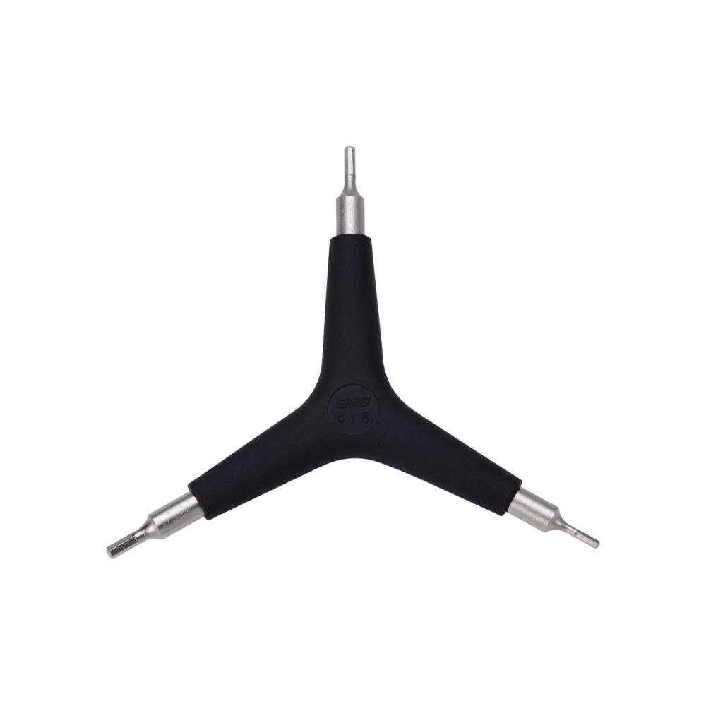 BBB Cycling BBB Innensechskantschlüssel ThreeStar 2/2.5/3mm schwarz 2/2.5/3 mm - kompakter Multi-Innensechskantschlüssel