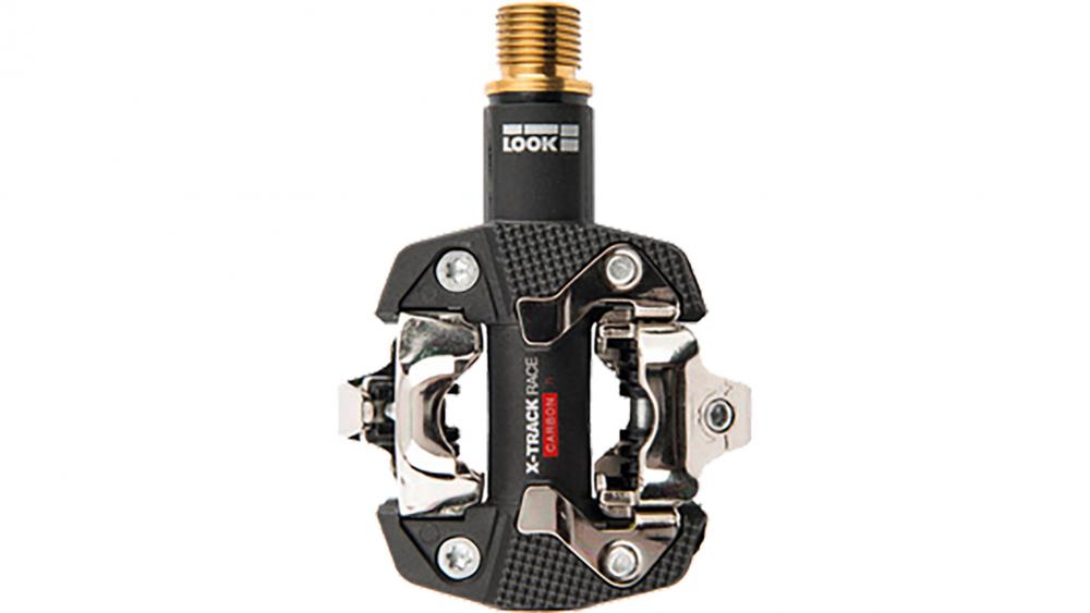 Look X-Track Race Carbon Titan black MTB Pedal, Carbonkörper, Titanachse, 1 Paar, einstellbare Auslösehärte, großer Kontaktbereich, SPD-kompatibel