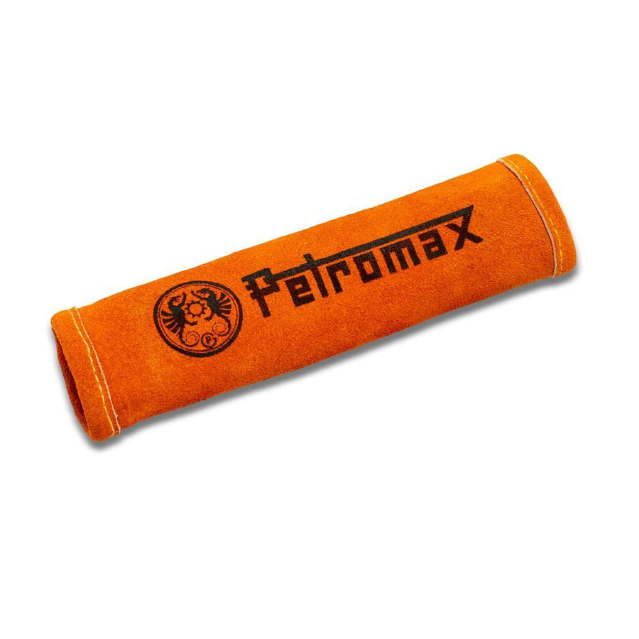 Petromax Aramid Griffhülle für Feuerpfanne  universeller Hitzeschutz aus Rauleder und Aramidfasern, passend für alle gusseisernen Pfannenstiele, leuchtend glutorange
