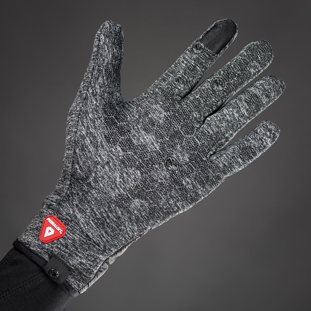 CHIBA Urban Performer - Thermostretch Radhandschuhe XS hellgrau mit Primaloft & Touchfunktion