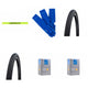 Schwalbe MARATHON PLUS 28x1.40 + 2x DV17 Schlauch + Reifenheber + Reflexband