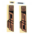 RockShox SID SL Ultimate Gabel Decal-Kit, matte Kupferfolie für schwarze 27/29 Zoll Gabeln, L/R Paar.
