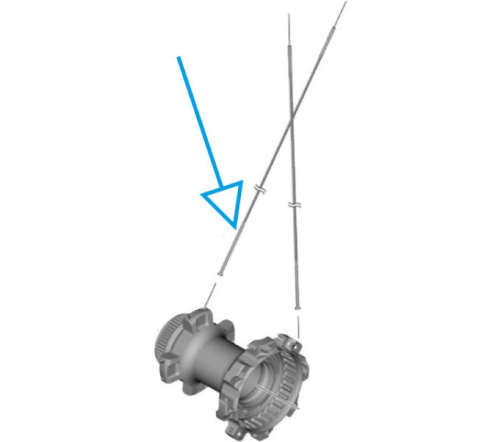 SHIMANO Speiche WH-R9270 HR rechts (C50)/HR links (C36) - Rennrad, Scheibenbremse