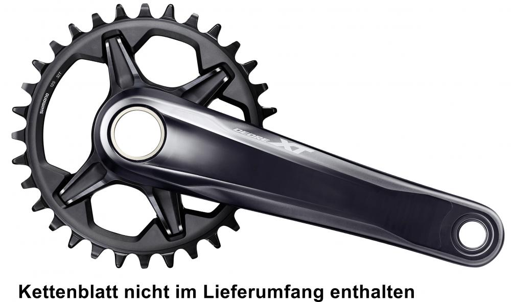 SHIMANO Kurbelgarnitur DEORE XT FC-M8130-1 12-fach 180 mm - 8130-1, 12-fach, 180 mm