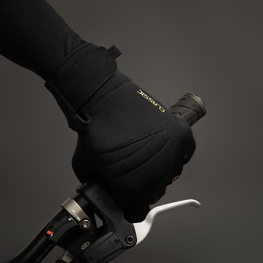 Chiba Classic Winter Vollfingerhandschuh Schwarz Gr. XXXL - unisex, winddicht, Thinsulate-Futter, Klettverschluss & Touchfunktion