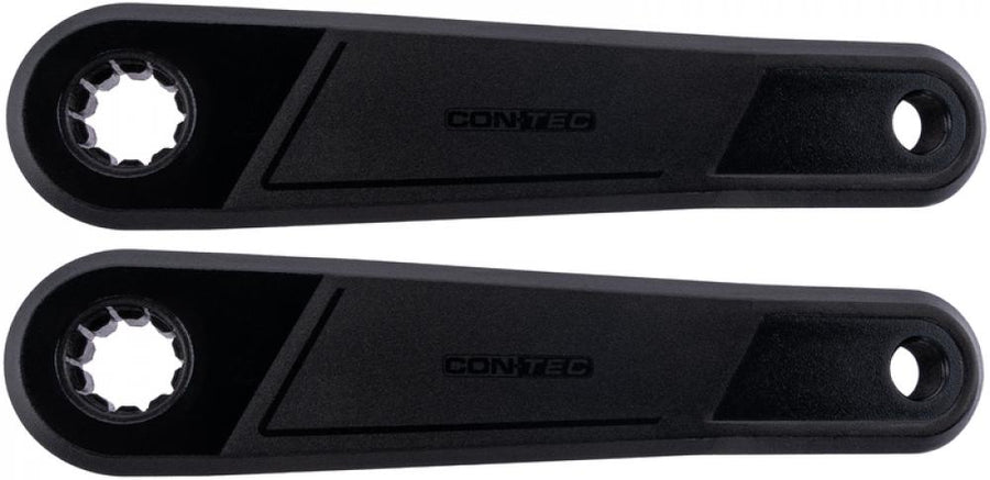 CONTEC Kurbelsatz "Cranker"nSB-verpackt, ohne Kettenblatt, 170mm, 10 mm Offset, rechts / links, Aluminium, schwarz, Cranker B4 - passend für Bosch Gen. 4 / ISIS