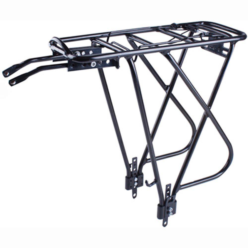 Messingschlager Gepäckträger TRAVELLER A II schwarz Aluminium 24-29\"