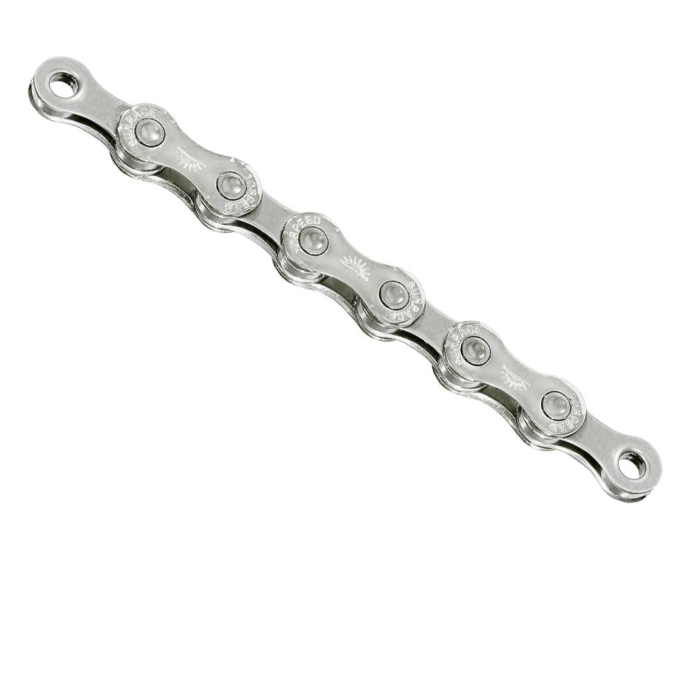 Sunrace CN10A Fahrradkette silber 10-fach für Sram und Shimano, 116 Glieder.