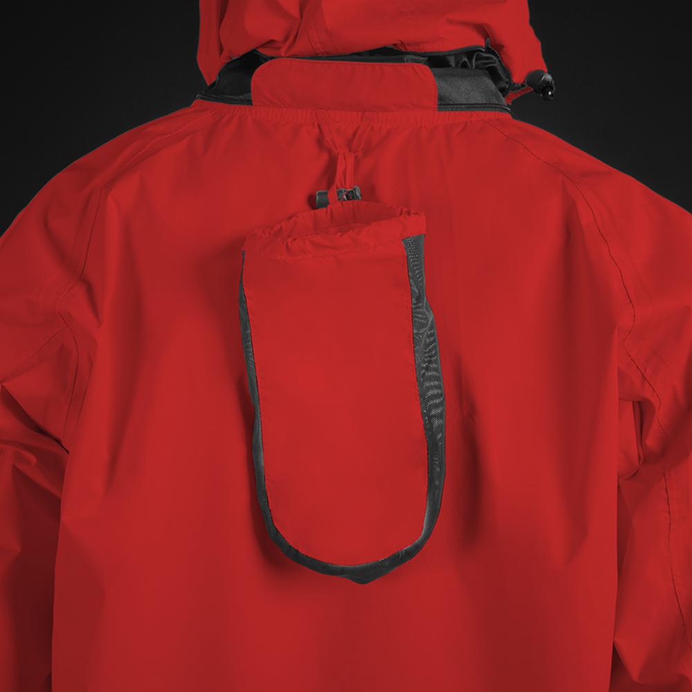 CHIBA Rainjacket - wasserdichte, atmungsaktive Rad-Regenjacke, 4XL, rot