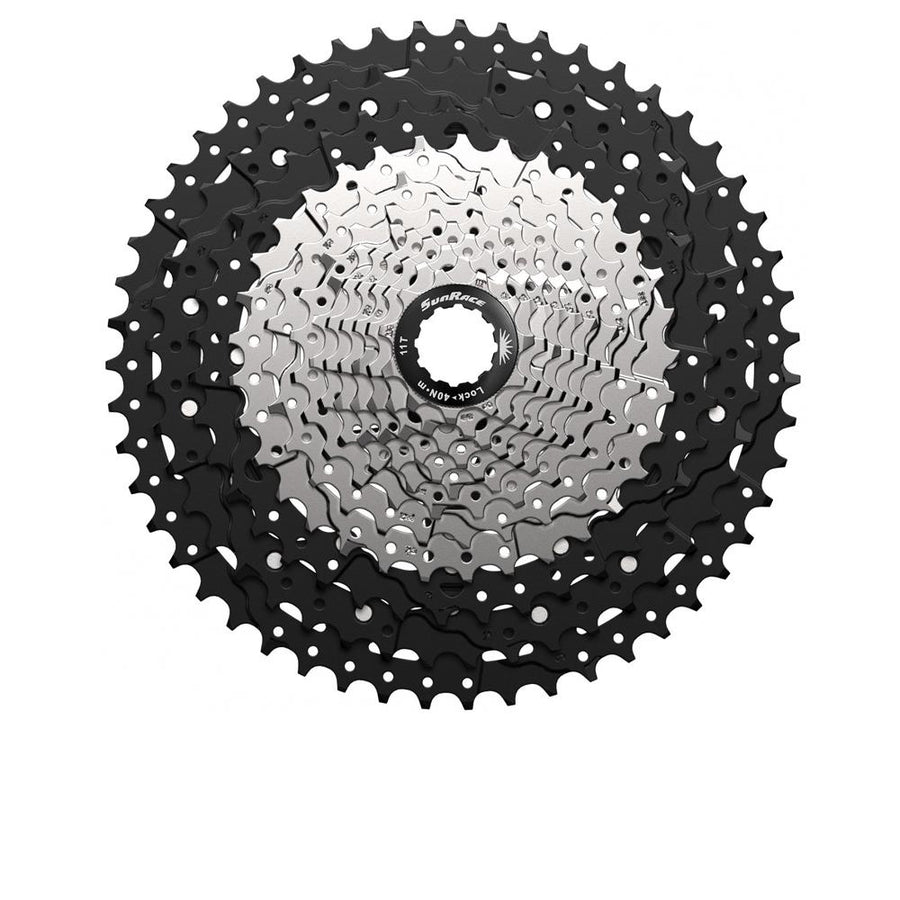 SunRace Kassette CSMZ603 12-fach 11-51z MTB Sram/Shimano kompatibel, schwarz-silber Fahrrad Ritzelpaket.