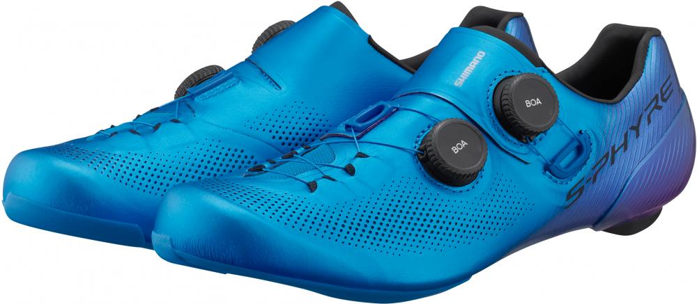 SHIMANO RC903 Rennradschuhe - SPD-SL, Wide Fit, Größe 46, Blau