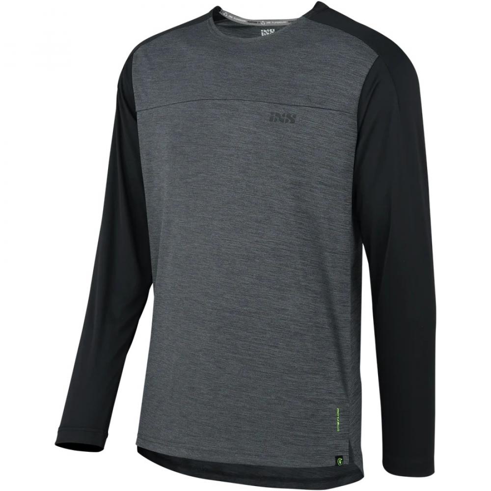 IXS Sports Division iXS Flow X Kids Long Sleeve Jersey KL graphite/black - atmungsaktives Kinder-Bike-Jersey