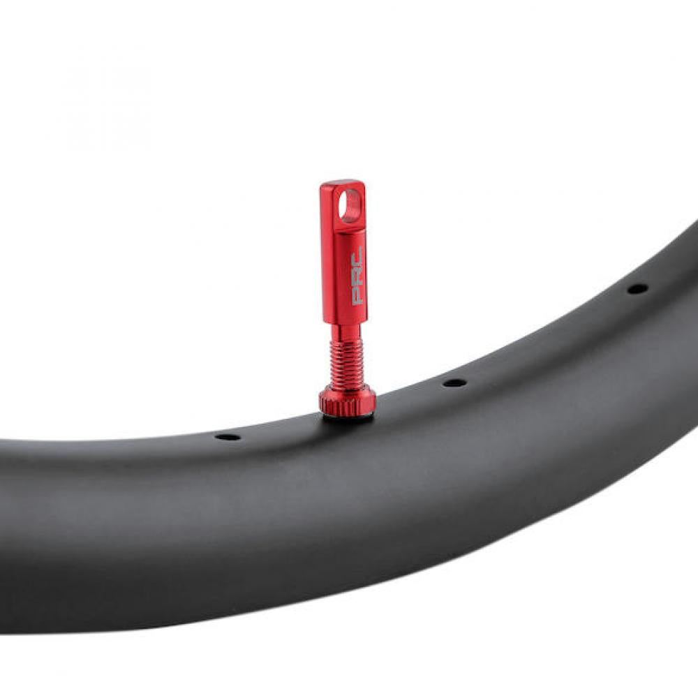 Procraft Tubeless-Ventile 50 mm Rot - 7071 Aluminium, austauschbare Gummibasis
