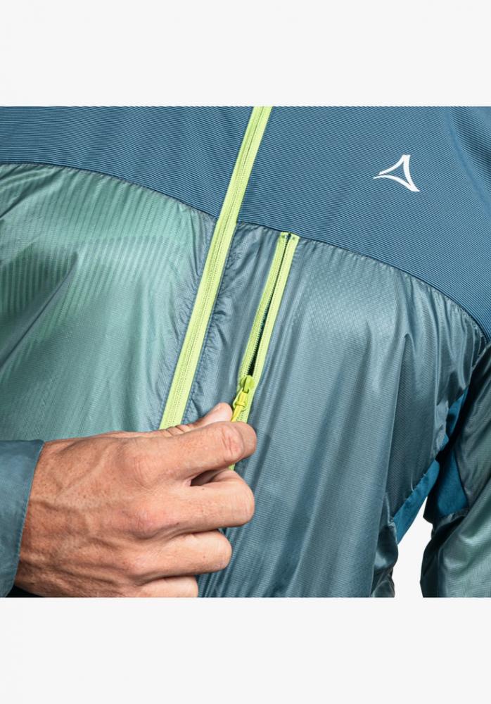 Schöffel Hybrid Jkt Flow Trail M cloudy storm blau Größe 52