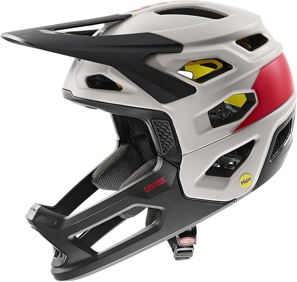 uvex revolt MIPS - leichter MTB-Helm mit MIPS-Schutz, 16 Lüftungskanäle, abnehmbarer Kinnbügel, anatomic IAS Anpassung - oak brown-red matt …