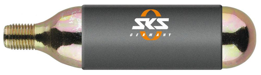SKS Ersatzkartuschen AIRGUN 16g mit Gewinde und Kälteschutz. Ideal für AIRGUN und Airbuster CO2-Pumpen. Schnelles Aufpumpen unterwegs
