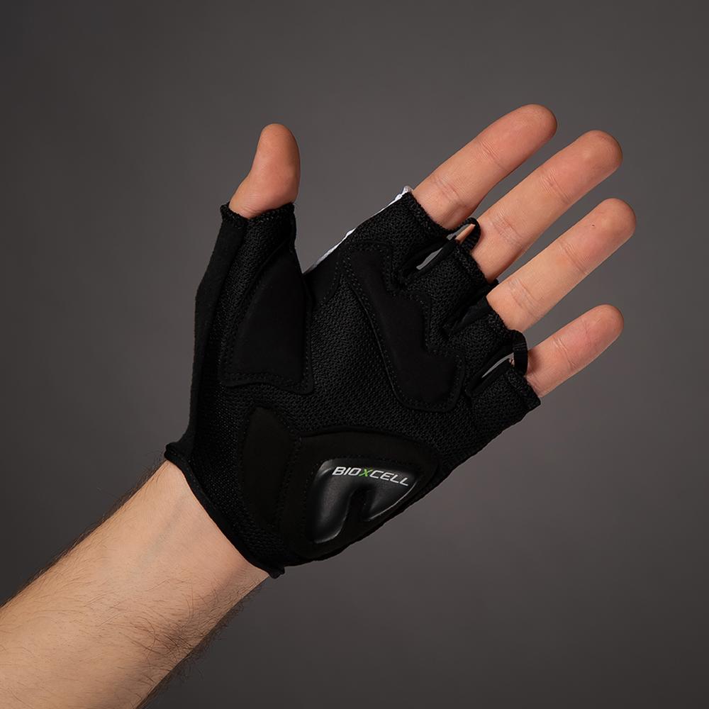 CHIBA BioXCell Air - Radhandschuhe kurz, weiß, atmungsaktiv, Gelpolsterung, Größe M