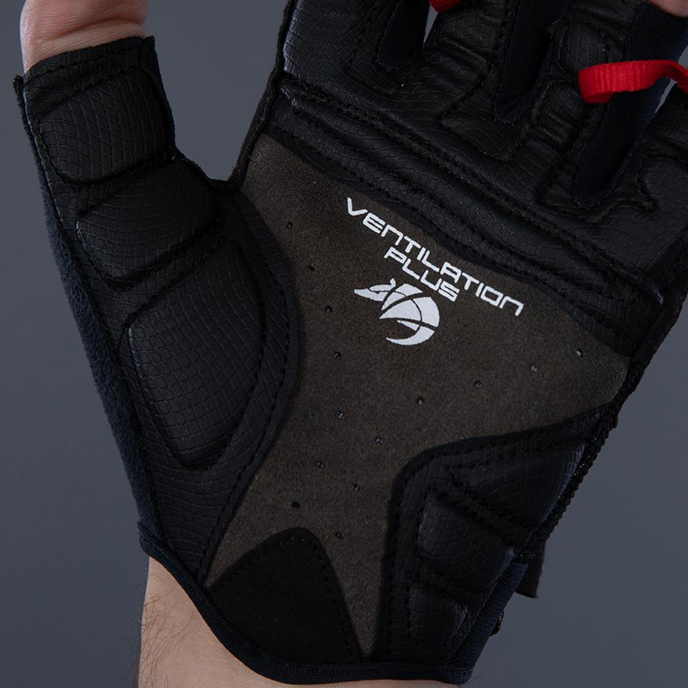 CHIBA Gel Extrem Fahrradhandschuhe - schwarz - Größe XL - ergonomische Gelpolsterung - Digital Carbon Fibre - Quick-Pull