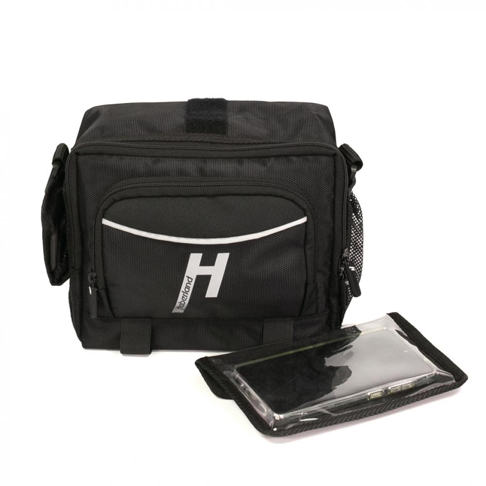 Haberland Lenkertasche 6l Bottle schwarz - praktische E-Bike-Lenkerlösung mit KLICKfix