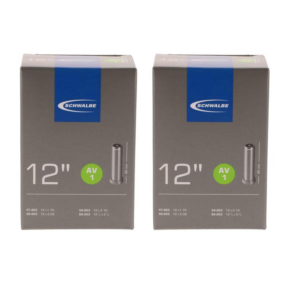 Schwalbe 2x Schlauch AV1 (47/62-203) - 12 Zoll