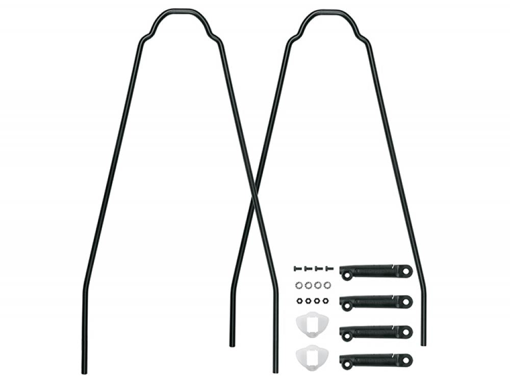 SKS Bluemels Basic Ersatzstreben-Set 20" 53 mm, schwarz, 2 Unterlaufstreben à 245 mm, kompatibel mit Bluemels 20" Schutzblechen, inklusive Befestigungsmaterial
