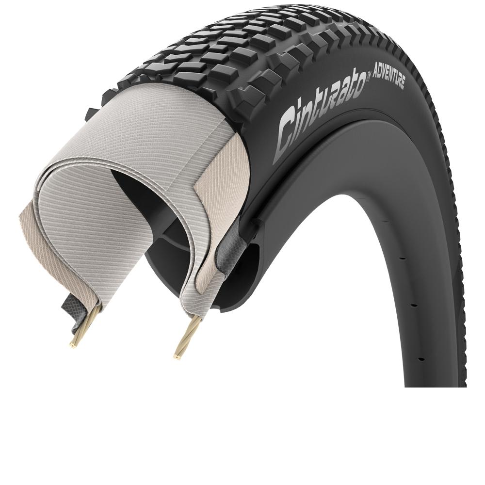 Pirelli Cinturato Adventure TLR 700x50C Faltreifen Schwarz - Gravel Tubeless-Ready Reifen