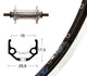 Bike-Parts Laufrad Vorderrad 28x1.75 Alunabe silber Festachse 36-Loch Ryde Zac 19 schwarz silber Nirosta-Speichen
