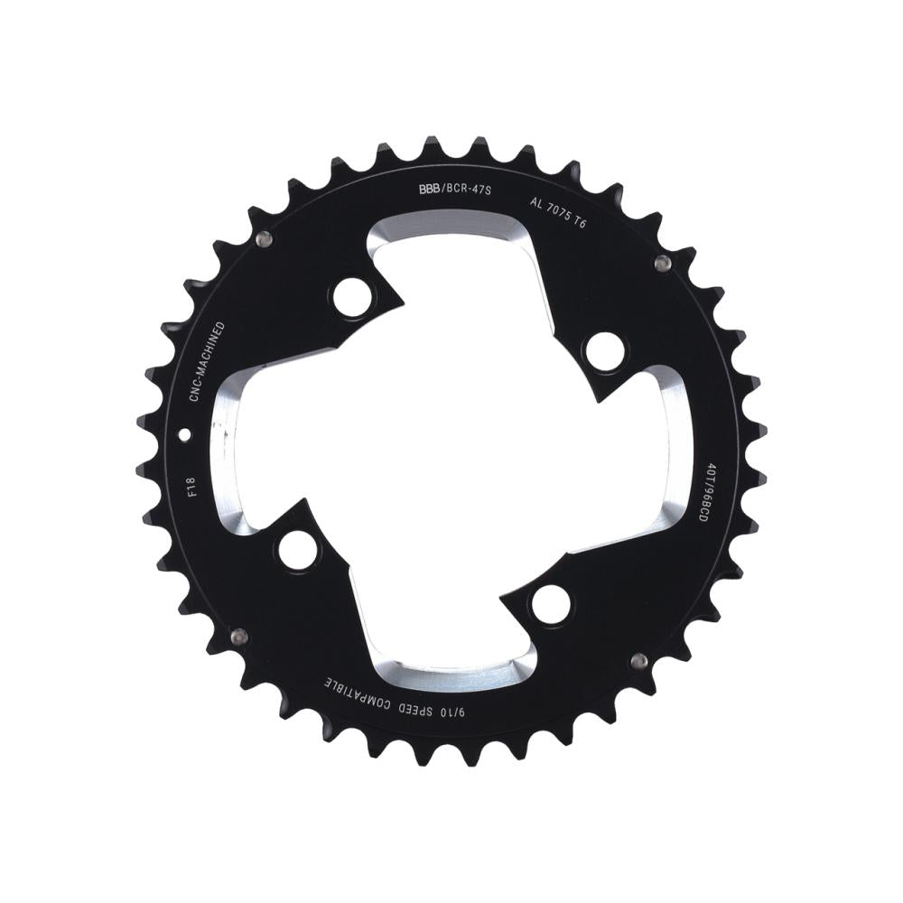 Bbb Kettenblat Mtbgear Comp. 3x10 38t/96 Mm Anthrazit - Präziser Antrieb Für Mtb