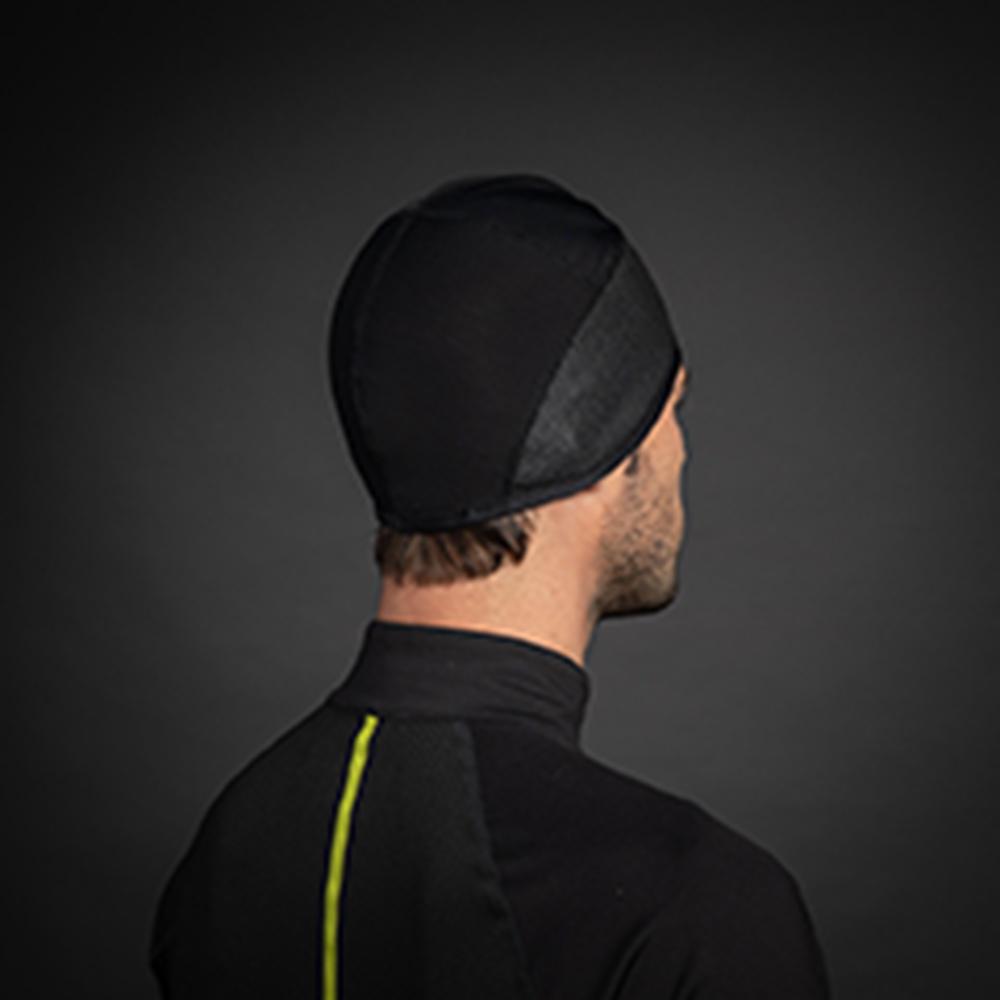 CHIBA Windstopper Unterziehmütze - S/M, schwarz, atmungsaktiv, winddicht