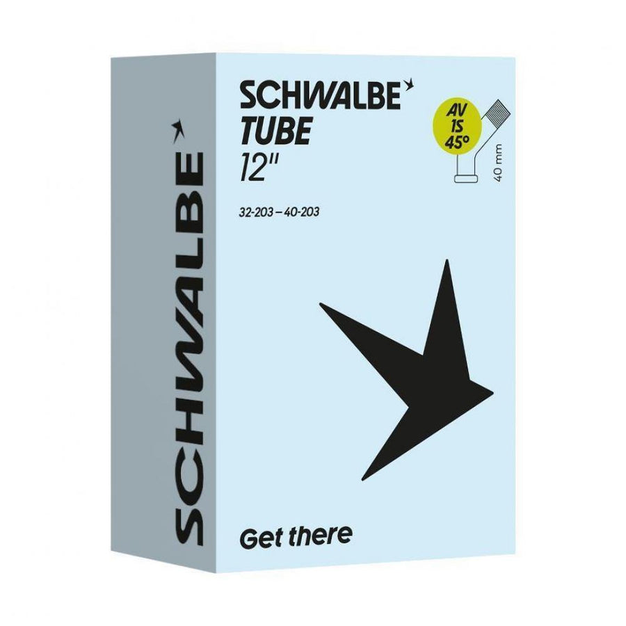 Schwalbe Schlauch SCHLAUCH AV1 45° 47/62-203 40mm 45 - zuverlässiger Fahrradschlauch für Kinder- und Cityräder