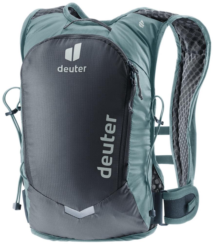 Deuter Rogla 5 leichter Fahrradrucksack in graphite-shale, Ansicht von vorne.